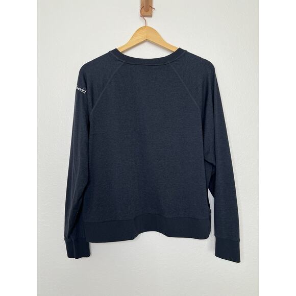 Vuori Women's Long Sleeve Halo Crew in Charcoal Heather Dreamknit Size XL - Picture 5 of 5